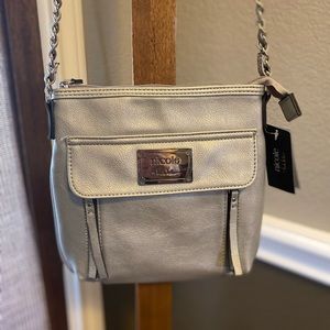 Nicole by Nicole Miller Silver Crossbody NWT